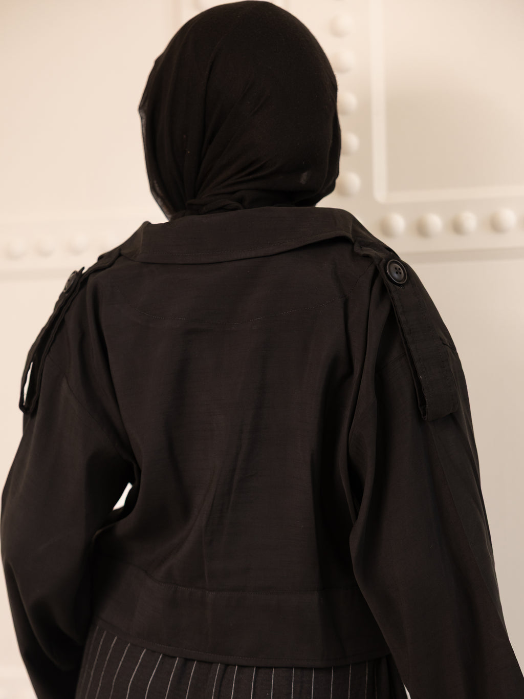 No thinking trench jacket