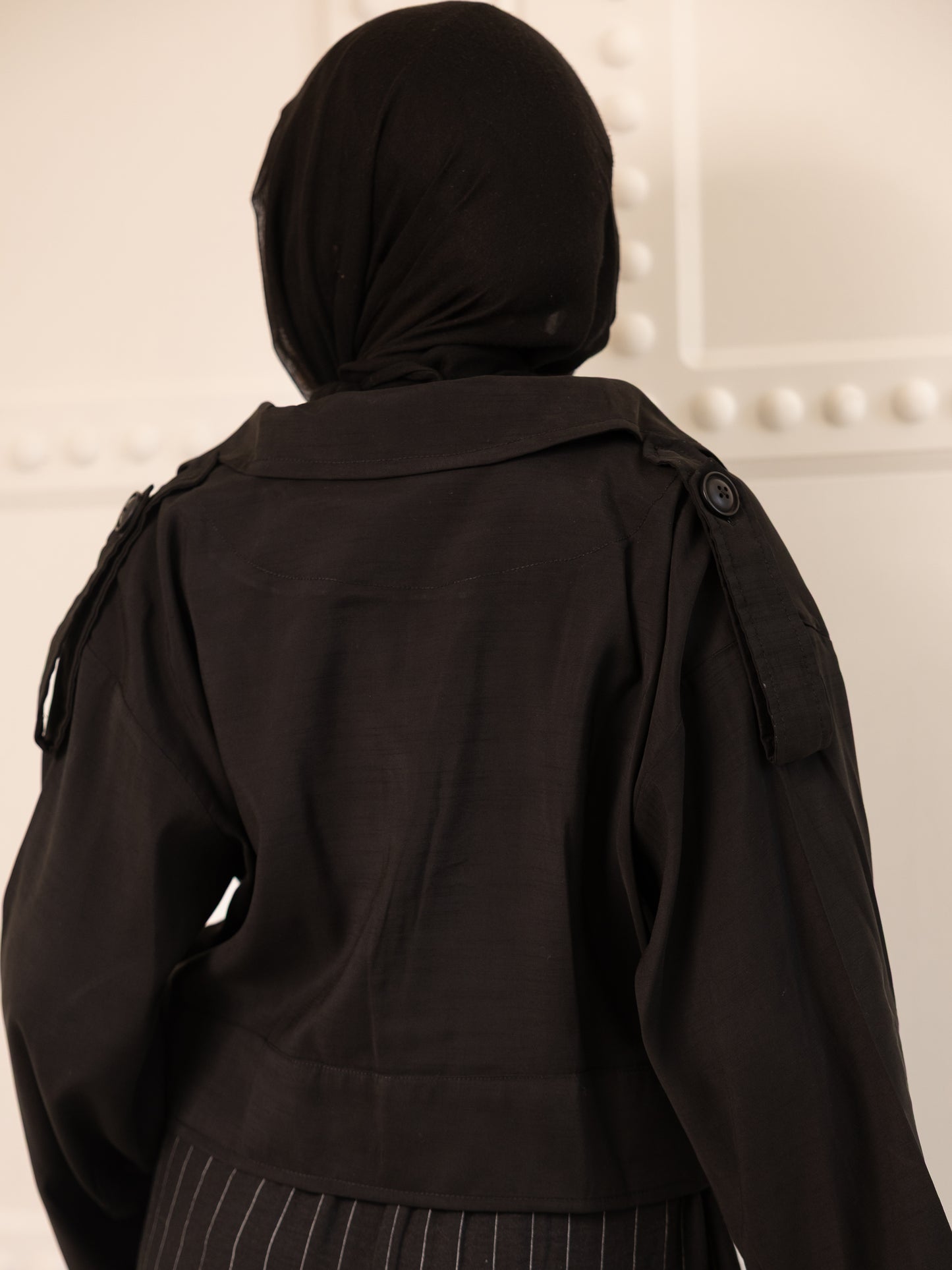 No thinking trench jacket