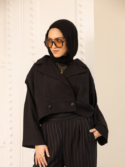 No thinking trench jacket