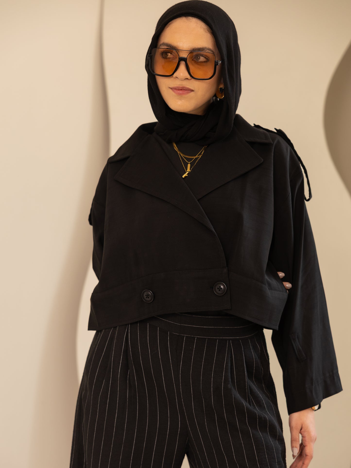 No thinking trench jacket