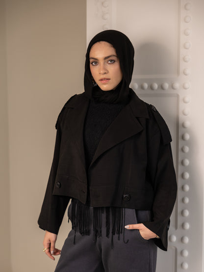 No thinking trench jacket