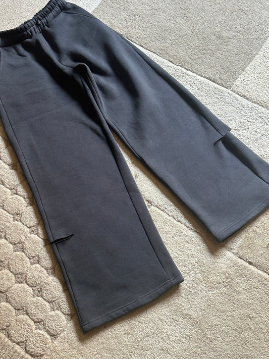 The slid-cut sweatpants