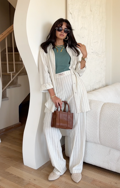 Stripped soft pants
