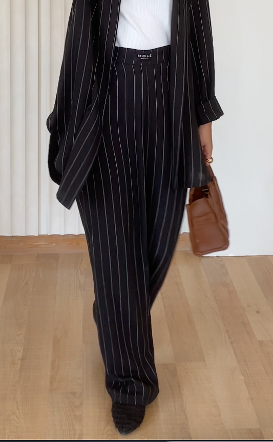 Stripped soft pants