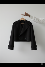 No thinking trench jacket