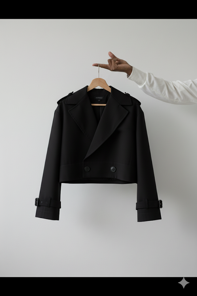 No thinking trench jacket