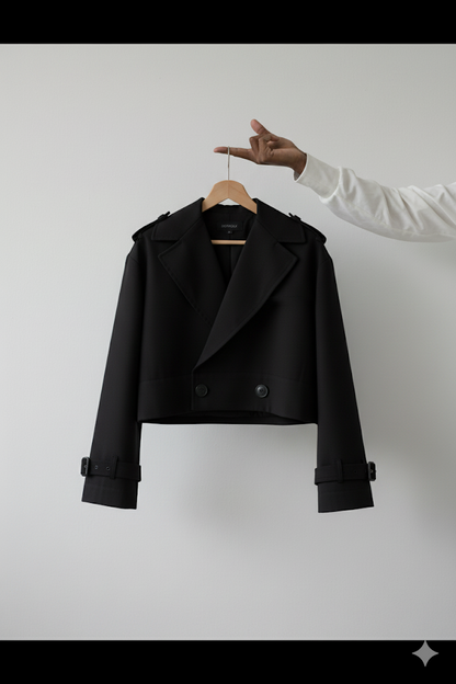 No thinking trench jacket