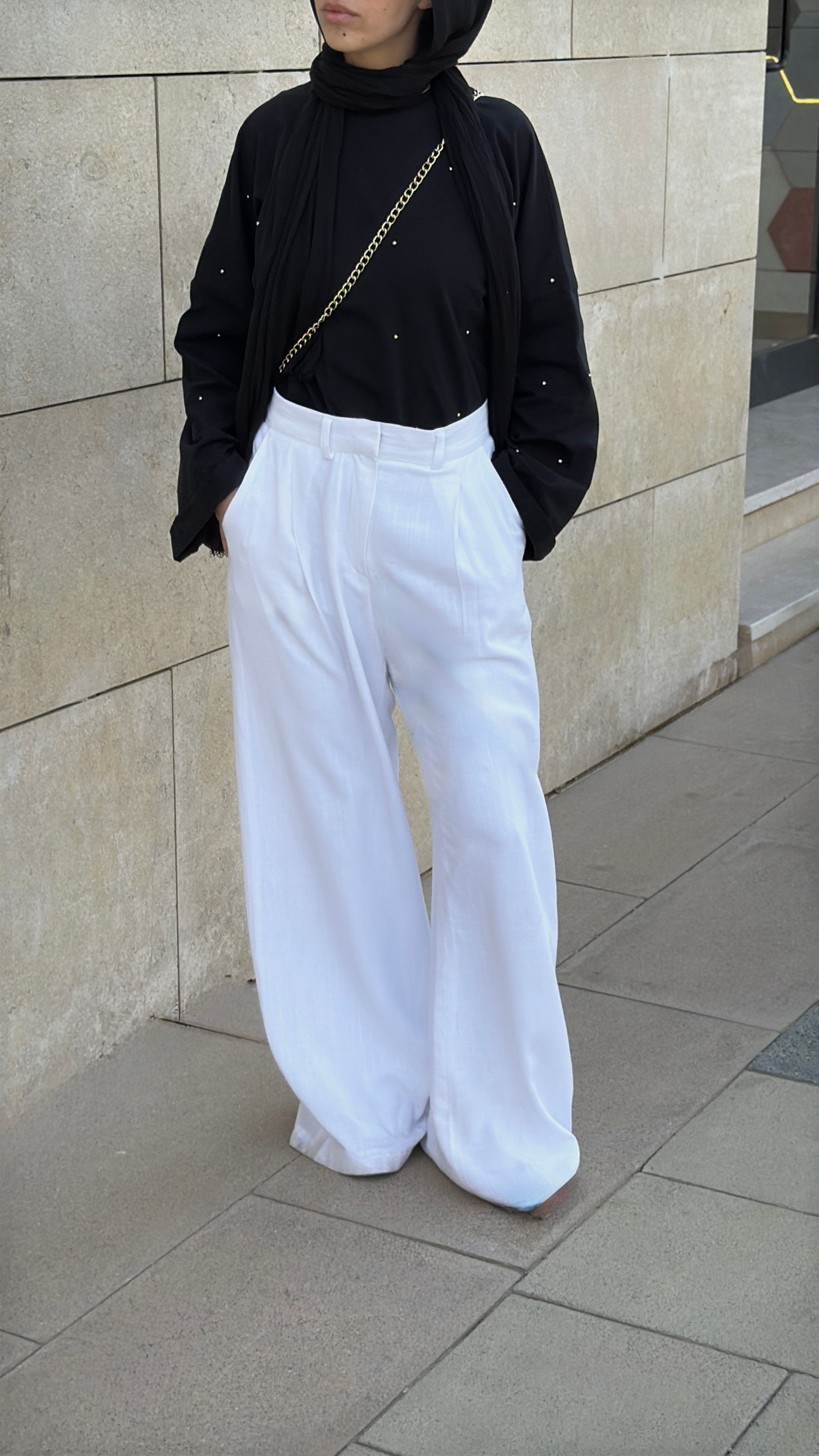 Cotton padded pants