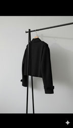 No thinking trench jacket