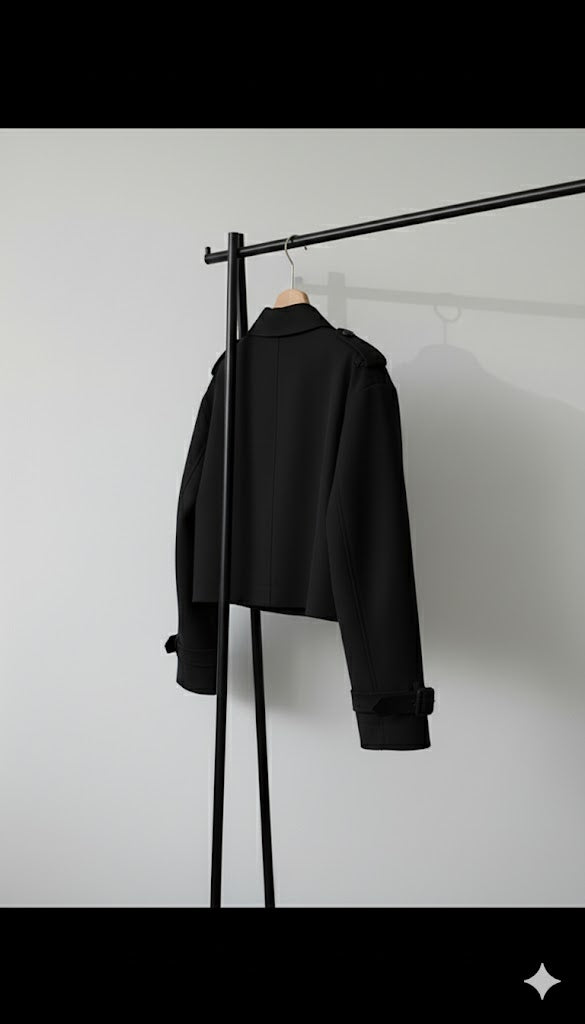 No thinking trench jacket