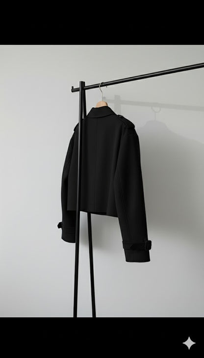 No thinking trench jacket